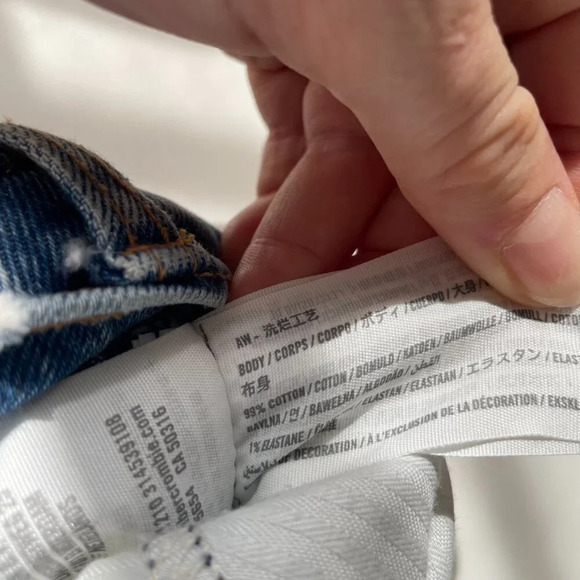 Abercrombie & Fitch 90s Ultra High Rise Straight Curve Love Denim Jeans Size 27 - Picture 7 of 7